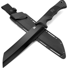ODENWOLF W Machete - Machete Survival - Machete sharp real made of D2 steel - large bush knife suitable for all bushcraft and outdoor activities - machete garden also suitable for gardening