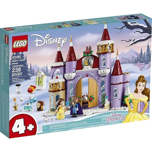 LEGO Disney Belle's Castle Winter Celebration (43180) Disney Princess Building Kit; Makes a Great Birthday for Kids who Love Disney's Beauty and The Beast, New 2020 (238 Pieces)