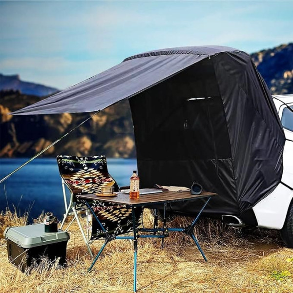 Rear Tent Car Suitable for All Types of SUV Car Tents, Car Tents Mesh for Mosquito Protection, Car Bed, Boot Enjoy Car Tent, Camping, Roof Tent Hooks, Easy Setup in 6 Minutes