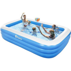 Duerer Inflatable Swimming Pools, Inflatable Swimming Pools, Family Pool for Garden, Summer Water Party, Outdoor, Garden, Swimming Centre for Adults, Easy Set - 300 cm x 182 cm x 56 cm