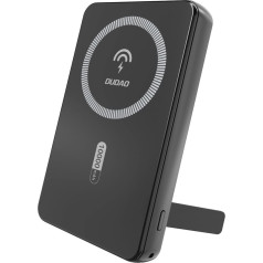 Dudao Powerbank K14S+ 10000mAh ar 20W USB-A / USB-C / MagSafe - melns