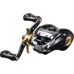 LNNW Fishing Reels Baitcasting Reels Magnetic Brake System Casting Reel Fishing Reel Gear Ratio 6.3:1 for Freshwater and Saltwater Fishing (Color : Gold, Size : Right Hand)