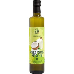 MCT Organic Oil 500 ml Coconut MCT Oil C8 C10 Cold Pressed 100% Natural and Pure for Low Carb Keto and Paleo Diets. MCT Coconut Oil Vegan and Non GMO. Organic MCT Oil.