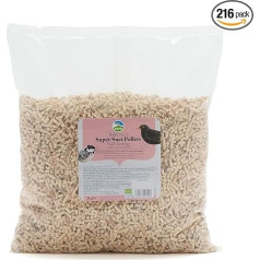 RSPB Super Talgpellets, Wildvogelfutter für kleine Vögel, energiereiches Futter mit Holunderbeeren, Nyjersamen und Sonnenblumen-Herzen, hergestellt in Großbritannien, recycelbare Verpackung (High