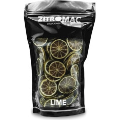200 g Dried Limes for Cocktails, Dried Fruits for Cocktails, Sugar-Free, Decoration, Baking, Christmas, Drinks, Tea, 100% Natural Dried Lime Slices for Gin, Cocktail Evening