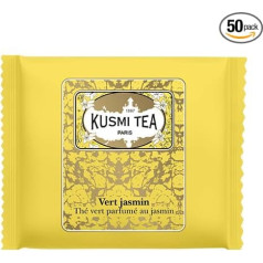 KUSMI TEA Vert Jasmin Bio – Box mit umhüllten Teebeuteln (50 Stück)