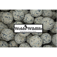 Wolds Wildlife, Ultimate Wild Bird Fat Balls Rich in Energy & Protein 160 x 80g Box