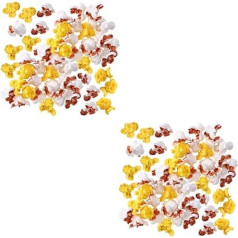 Toyvian Special Popcorn Pack of 200 Artificial Popcorn Fake Popcorn Make Yourself Realistic Popcorn Faux Food Model Pretend Artificial Lifelike Popcorn Material Child Plastic Household