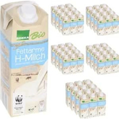 Milk Edeka Low Fat H Milk 1.5% Fat Durable Milk, 1 Litre Each, Pack of 60