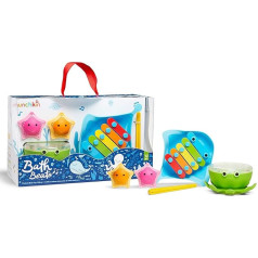 Munchkin Bath Beats Musical Bath Toy Gift Set, Multi-Colour