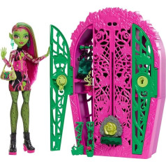 Monster High Skulltimate Secrets Doll and Accessories, Garden Mysteries Venus McFlytrap with Magical Wardrobe and Over 19 Tea Party Surprises Such As Fashion, HYT75
