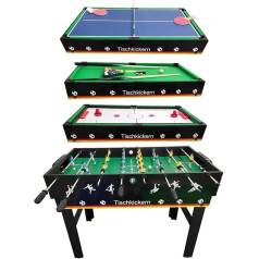 Izzy Multifunctional 4-in-1 Table and Single Table for Table Football, Billiard Table, Table Tennis, Speed Hockey, Billiards and Table Tennis