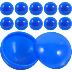 SEWACC Pack of 50 Raffles Balls Lottery Balls Hollow Balls for Lottery Game Bingo Balls without Numbers Plastic Hollow Balls (4cm, Blue)