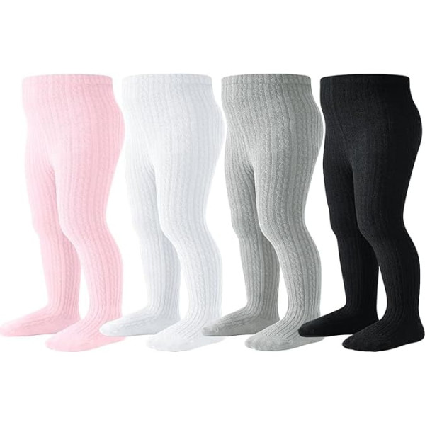 Baby Tights Toddler Stockings Soft Cotton Cable Knit Baby Girls Tights Leggings Newborn 0-4T