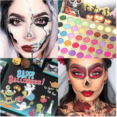 Face Paint Halloween-Make-up-Set, Lippenglasur-Lidschatten-Konturierungsset, Bühnen-Make-up-Körperbemalung Bodypaint