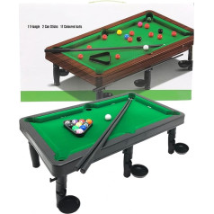 Party Mini Small Billiard Sport Set, Flocked Billiard Table Top for Boys, Interactive Funny Table Billiards for Kids, Parents and Children, Gifts for Children