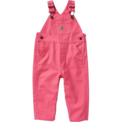 Carhartt Overall mit Latzhose (gefüttert und ungefüttert) Einteiler für Mädchen, Carhartt Rosa (Lemonade), 6 Meses