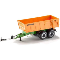 Siku 6780 Tandem Axle Trailer, 1:32, Remote Control, for Siku Control Vehicles with Tow Hitch, Metal/Plastic, Orange