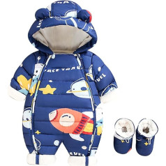 LALABTCD Jumpsuits for Women, Baby Clothing Boys 0-6 Months Baby Jumpsuit Autumn Girls Fleece Pyjamas Warm Romper Pyjamas Baby Winter Clothing Winter Suit Baby Jacket Boy