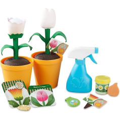 Melissa and Doug | Let's Explore | Flowers and Garden Playset with Flowers That Change Colour (16 Pieces)