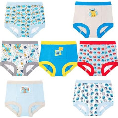 Sesame Street Unisex Baby Potty Elmo, Big Bird + Stickers & Success Chart, 7-Pack Training Pant_Cookie Monster