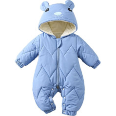 Baby Jumpsuit, Spring Dungarees, Short Jumpsuit, Fleece Jumpsuit with Foot, Unisex Baby Christmas Romper, Breathable Unisex Jumpsuit, Baby Winter Overall, 0-12 Months