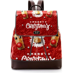 Personalisierte Schultaschen Büchertaschen für Teenager, roter Weihnachtselch, Mehrfarbig, 27x12.3x32cm, Rucksack Rucksäcke