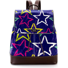 Star Personalisierte Schultaschen Büchertaschen für Teenager, Mehrfarbig, 27x12.3x32cm, Rucksack Rucksäcke