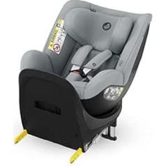 Maxi-Cosi Mica Eco i-Size Car Seat 360 Degree Rotation 3M-4J (61-105cm), i-Size Baby Car Seat, 5 Reclining Positions, Adjustable Headrest, G-CELL Side Impact Protection, Authentic Grey