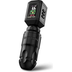 Ambition Lutin Wireless Tattoo Machine, Rotary Tattoo Machine with Direct Drive, 2200 mAh Coral Power Supply & 4.0 mm Hub for Professionals