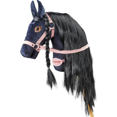 Black Lady A3, Hobby Horse, Horse Toy for Children, with Hand-Painted Eyes, Made in a Protected Workshop