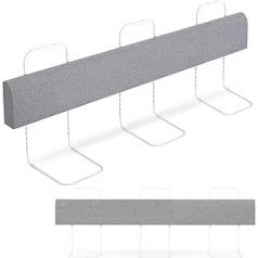 2 x Bed Rails for Children, 180 cm, Bed Guard, 5-Hole Height Adjustable, Fall Protection Bed, Children's Bed Rail, Foldable Bed Rail, Easy to Assemble, Grey