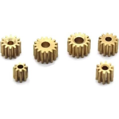 Brushless Motor Pinion Gears Motorbike Pinion Gears 5pcs 0.3 Module 9/14/15 Teeth Gears 0.95/1.4mm Hole Copper Gear Parts Gear Thickness 3mm/3.6mm (15T3H1.4 Bore0.3m)