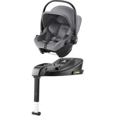 Bundle of Britax Römer Baby-Safe Core Baby Seat for Babies from Birth to 83 cm (15 Months), Frost Grey + Britax Römer Baby Seat Base Station Baby-Safe Core Base