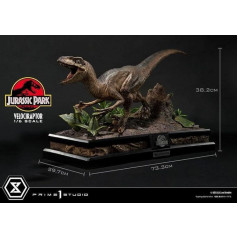 Prime 1 Studio Statuette Legacy Museum Collection 1/6 Velociraptor Attack 38 cm Black