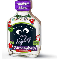 Kleiner Feigling | Adventskalender | 24 x 20ml | Marken-Spirituose | Premium Likör | Feiern mit Fantasie