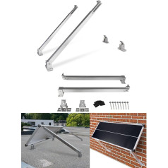 Solar Panel Mount Flat Roof 30-60° Adjustable Solar Mount 650 mm Roof Mounting Wall Mounted Solar Mount Photovoltaic