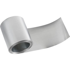 DryiC Zinc Plate, Zinc Foil, Pure Zinc Sheet for Machines, Width 10 cm, Thickness: 0.02 mm