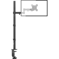 Bracwiser Single Fully Adjustable Standing Height Monitor Arm Stand Bracket 800 mm High for Monitor Computer Monitor 13 15 17 19 20 22 23 24 26 27 30 32 Inch VESA 75 100 MD7821
