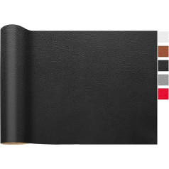 Lomug Faux Leather Sold by the Metre, 200 x 140 cm, Waterproof Leather Fabric, Grained Faux Leather, Textured Leather Fabric, Leather Cracks Repair, Cover Fabric, Furniture Fabric, Leather Patch for