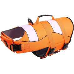 CITÉTOILE Dog Life Jacket, Adjustable Sports Style Life Jackets for Dogs with Rescue Handle, Good Buoyancy Life Jackets for Small, Medium and Large Dogs, Ideal Dog Swimming, XS