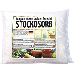 Stockosorb® Long-Term Water Storage Granules, Plant Granulate, Hydrogel, Soil Conditioner, Aquagel, For Indoor And Outdoor Use, For Potted Plants For Bedding and Balcony Plants, Less Watering, Less Dry Stress For Your Plants