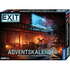 Kosmos 683009 EXIT The Game Advent Calendar, The Silent Storm with 24 Exciting Puzzles from 10 Years, Escape Room Game Before Christmas, for Children, Teenagers and Adults