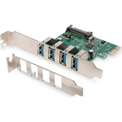 Paplašināšanas karte/kontrolieris usb 3.0 pci express, 4xusb 3.0, mikroshēma: vl805