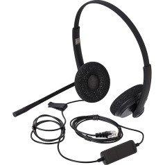 Yealink Headset YHS34 Lite Dual - Two Ear Headphones - with RJ Connection Cable