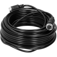 Astibym 4 Pin Car Video Extension Cable Video Aviation Cable DC 12V Extension Cable for Car Truck Bus Monitor(5m), Wire and Cable