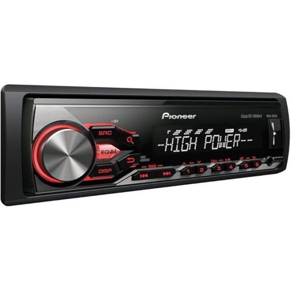 Pioneer DEH-4800FD High Power Car Radio with RDS Tuner, USB and Aux-In Supports iPod/iPhone and Direct Control