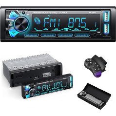 RDS Car Radio Bluetooth, Chismos1Din Car Radio Bluetooth