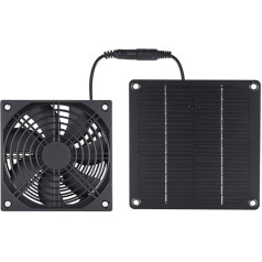 HOHOVYVY Solar Fan, Garden Shed, 50 W Solar Extractor Fan, Poultry House, Greenhouse, Extractor Fan, High Speed