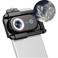 CAMOLO 200x Mobile Phone Microscope USB Microscopes HD Digital Microscope Lens for Apple Pixel Samsung Xiaomi